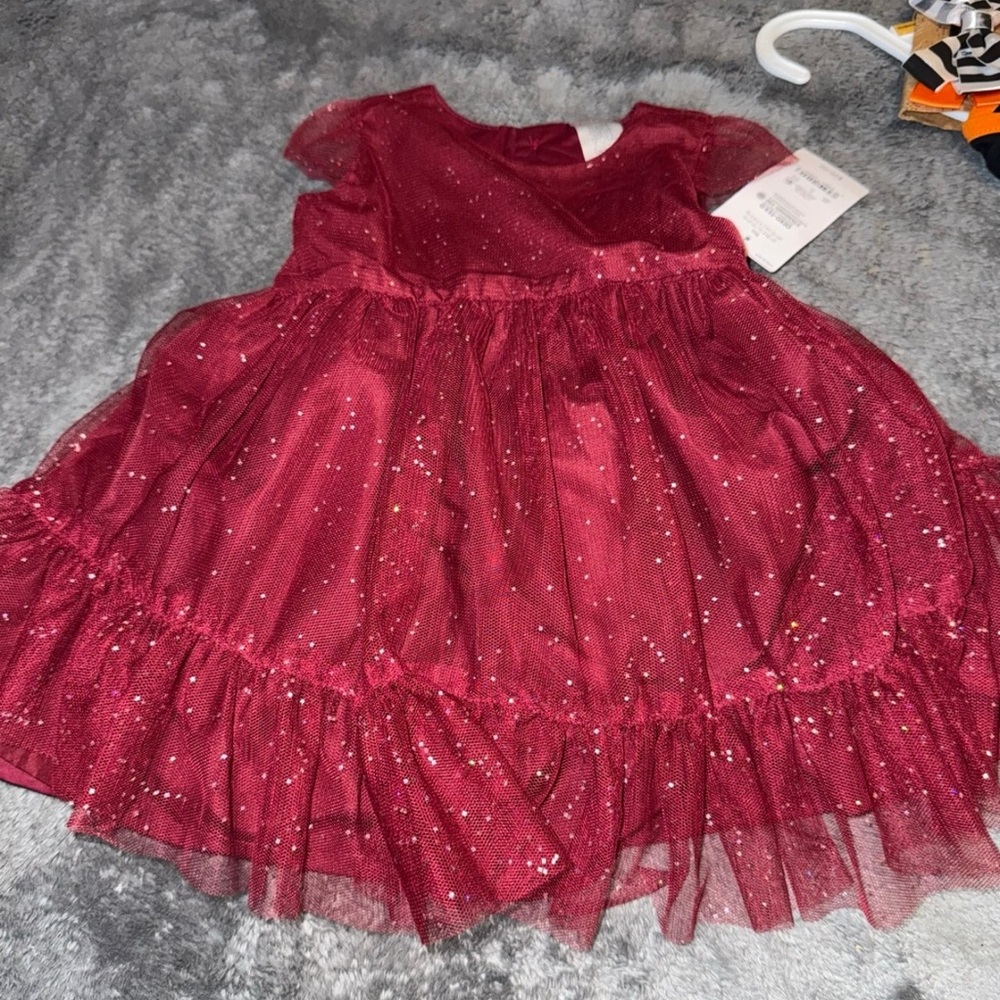 Sparkling Red Tulle Dress